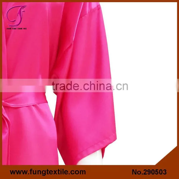 290503 Women Short Satin Robe photo-5