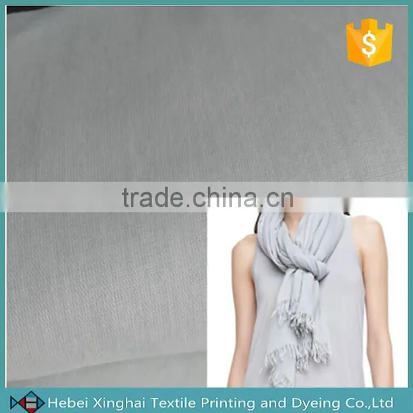 Spun Polyester Voile Grey Fabric 60s*60s