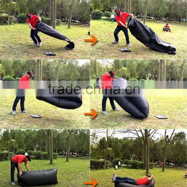 Hot Sale Summer Compression Sleeping Air Bag/Laybag Inflatable Sofa photo-2