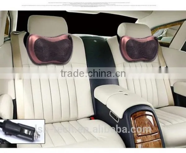 Hot 2016!! Infrared Heating Car Double Massage Device Neck Massage Pillow Massage Car Massager Cushion,Car Seat Covers,Headrest photo-3