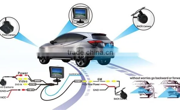 Parking Universal Reverse Cameras,black Waterproof Car Security Camera for Universal Cars photo-5