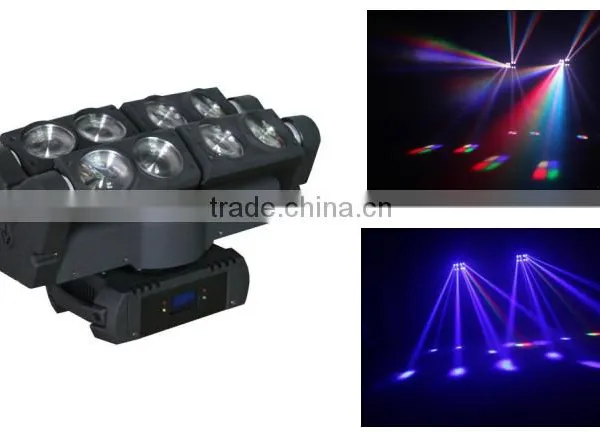 New Disco Light 8 Eyes RGBW Moving Led Spider Laser Light photo-2