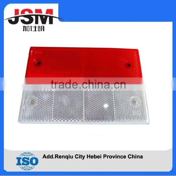 HOT SALE WHITE RED HIGH PRISMATIC TRUCK LORRY REFLECTORS photo-2