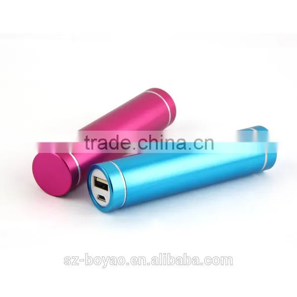 2016 Wholesale Cylinder Shape Power Bank,2600 Mah Power Bank With LED Light photo-5