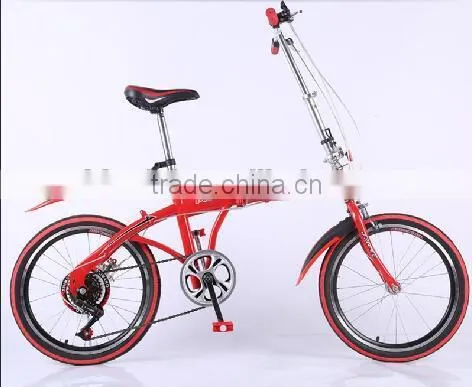 16-inch Folding Bike High-carbon Steel Bike Woman V Brake Student Bike photo-3