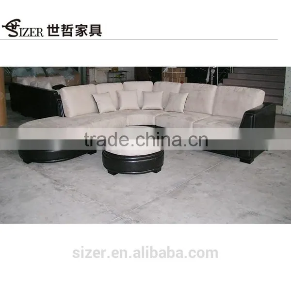 Living Room Fabric Sofa , Suede Fabric for Sofa