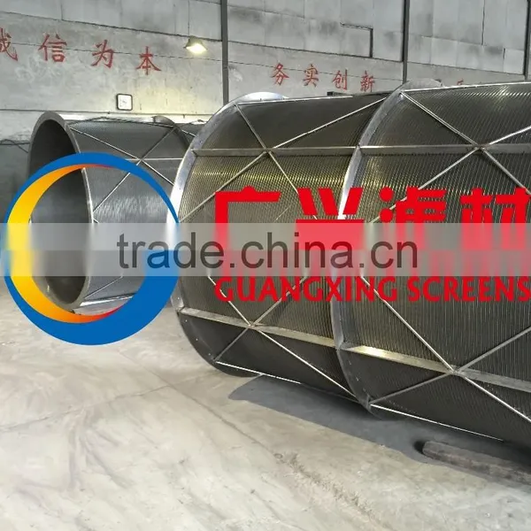 SS304 Wedge Wire Rotary Drum Screen for Food Process photo-5