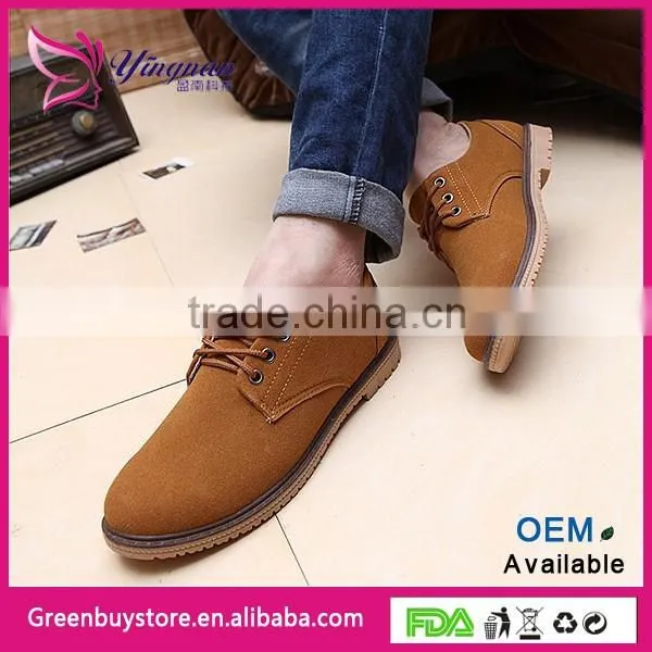 2015 European Style Men's Swede Leather Shoes Cow Muscle Outsole Casual Loafers Sneakers for Men Flats Shoes