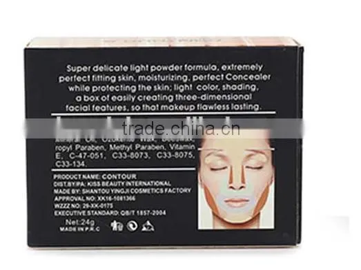 KISS BEAUTY Makeup 6 Color Contour & Correct Cream Concealer Palette Base Maquiagem Mineral Makeup Contour Palette photo-6