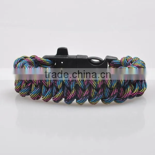 Paracord Survival Bracelet With Fire Started Whistle and Team Logo Classic Paracord Army photo-5
