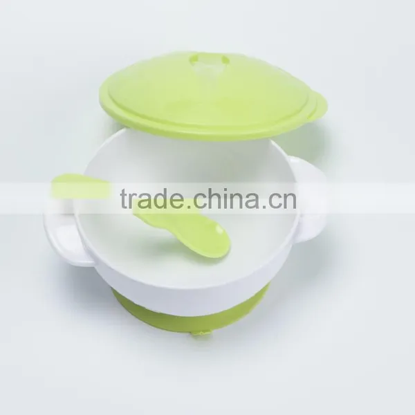 New Design Non-toxic Plastic Heat-resistance Baby Feeding Bowl Set photo-3