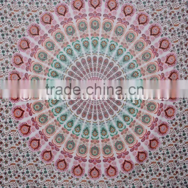 Indian Mandala Hippie Bohemian Wall Decoraiton Cotton Ethnic Wall Hangings Tapestry photo-2