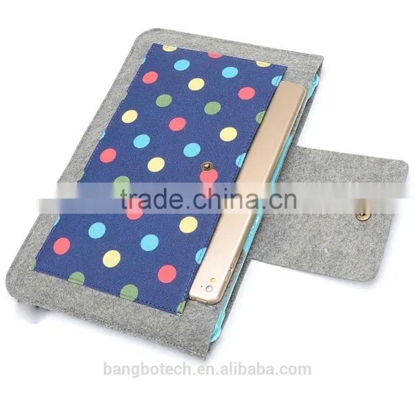 Felt With Canvas Material Sleeve for 11 /12 Inch Macbook Case for Ipad Cover Bag photo-4