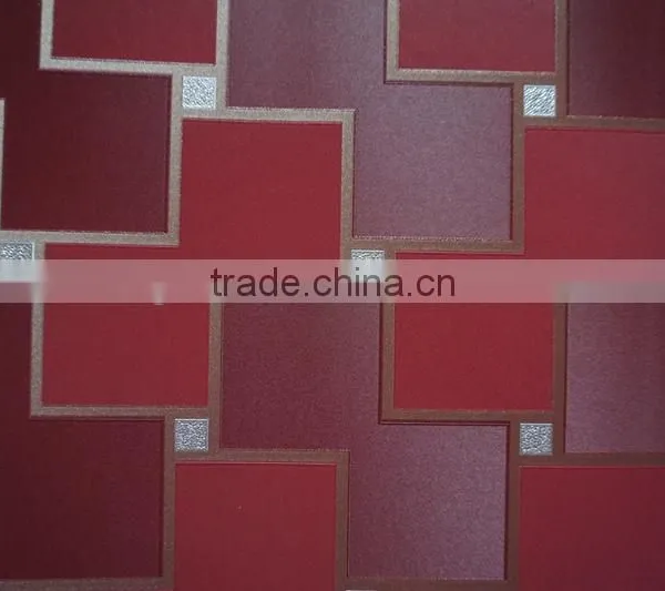 Popular Mordern Pvc Vinly Wallpaper With 3d Design photo-5