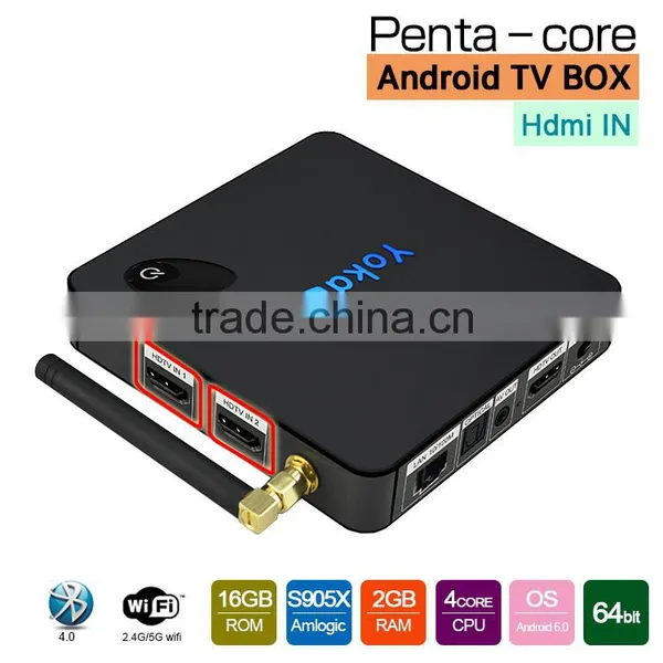 Yoka TV Dual Frequency Wifi S905X Quad Core CPU Penta Core Gpu on the Top Box photo-5