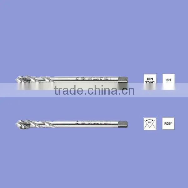 Din374C Fine Thread Spiral Flute Machine Tap HSS