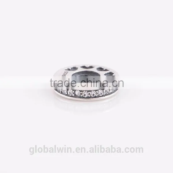 Custom Metal Logo Beads Fashion Jewellery Italian Wholesale Crystal Beads X094 photo-2