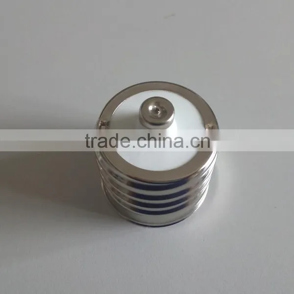 High Frequency Porcelain Mogul Ex39 Lamp Cap Nickel Plated Over Brass Round End