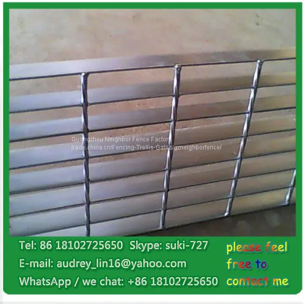 Hot dipped galvanized Steel Grating Plate serrated galvanized grating
