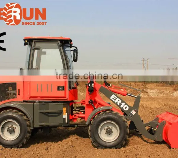Qingdao Everun Farm Machinery ER10 Multi-Function Mini Radlader With Adjustable Pallet Forks photo-4