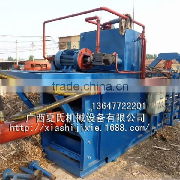 Hydraulic Semi-automatic Horizontal Baler Machine for Eucalyptus Leather,baling Press photo-2