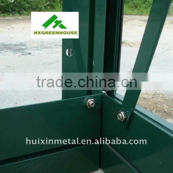 Tempered Glass Sheet Greenhouse With Aluminum Frame HX98125 photo-6