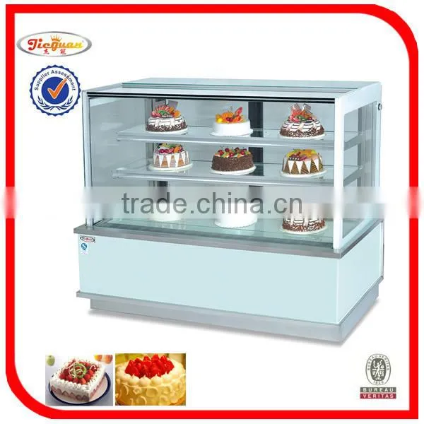Six Sides Glass Showcase/vertical Cake Display/glass Rotation Cake Showcase CP-600 photo-5