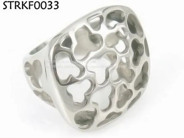 Customized Titanium Steel Jewelry Ring / 316l Stainless Steel Rings Men photo-3