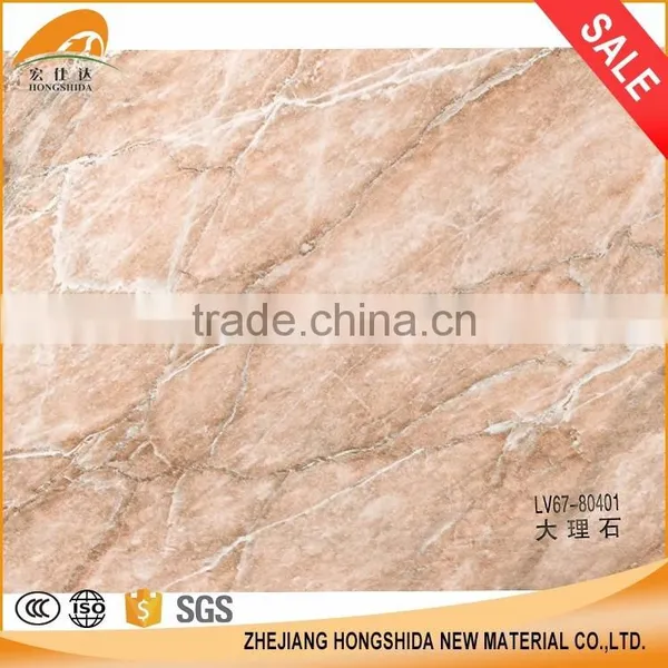 High Glossy Printed Pvc Film Marble Grain Pvc Decorative Film photo-2