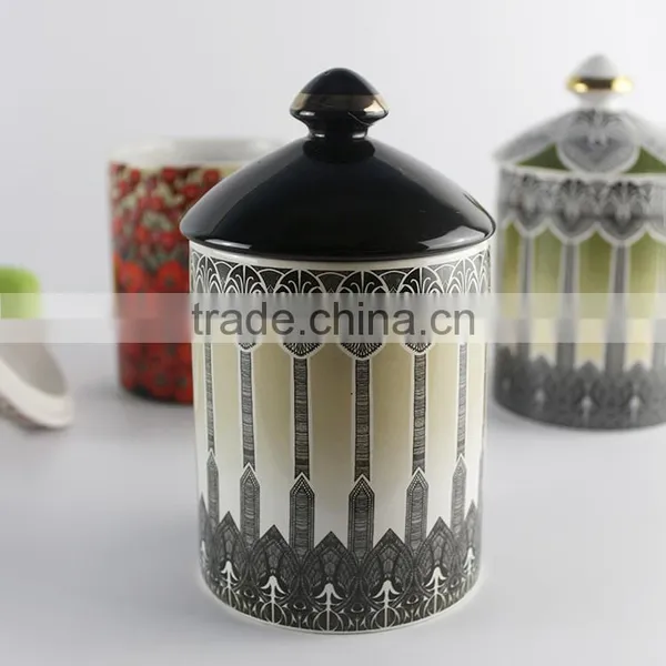 Set Of Three Votive Wedding Decoration Ceramic Tea Light Holder Candle photo-5