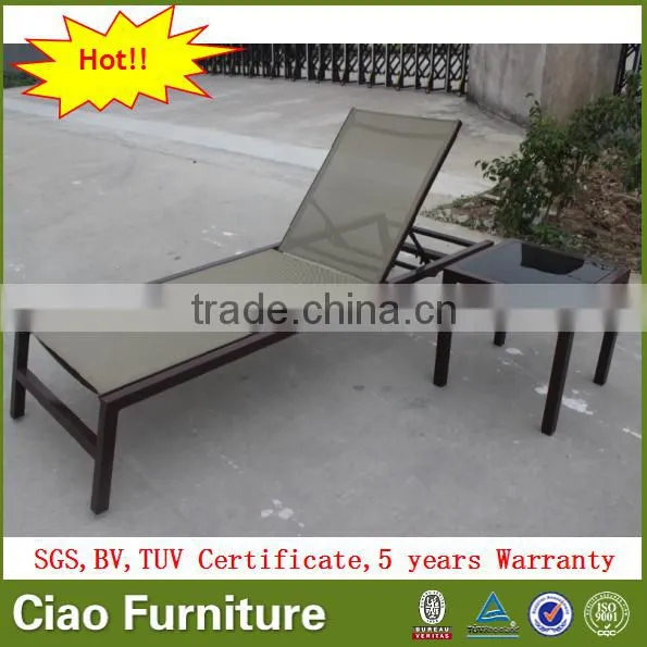 Modern Patio Lounge Furniture Beach Outdoor Chaise Lounge Set photo-3
