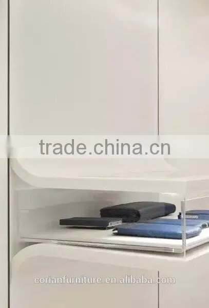 Illuminated Acrylic Solid Surface Disaply Shelving photo-4