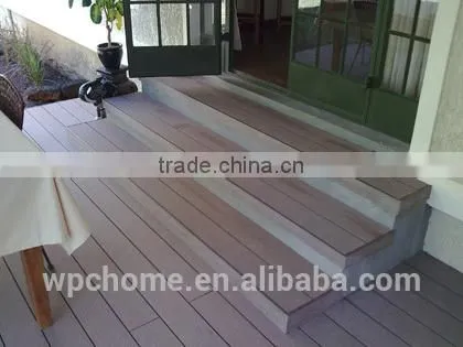 WPC Solid Wood Plastic Composite Decking for Outdoor/outdoor Waterproof Wooden Flooring photo-2