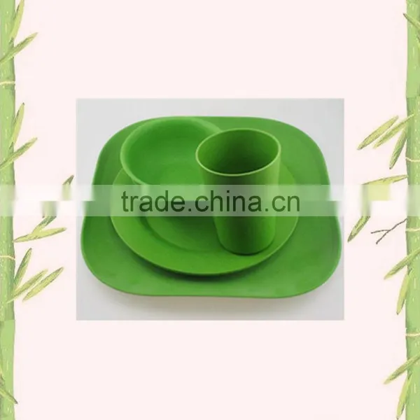 Health Material Quality Assurance Natural Bamboo Fiber Tableware Set photo-2