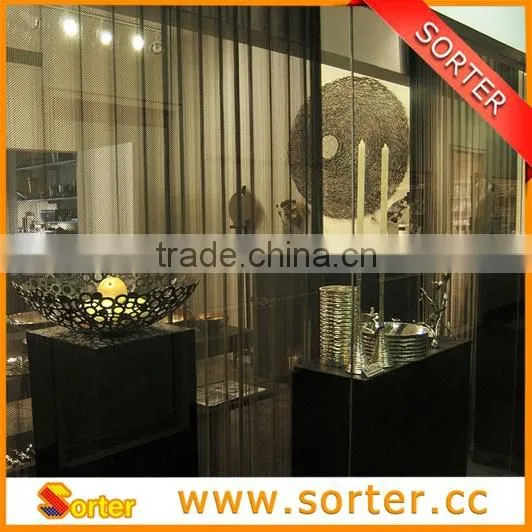 High Quality Honeycomb Decorative Metal Wire Mesh Drapery Window Curtain photo-4