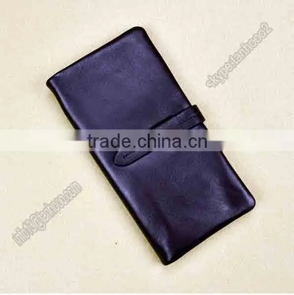Custom Design Branded Man Long Genuine Cow Leather Wallet photo-4