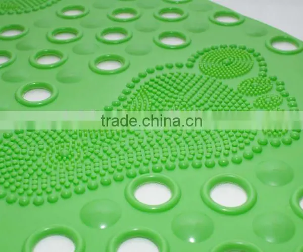 Non Toxic Crazy Selling Pvc Anti Slip Half Moon Bath Mat photo-4