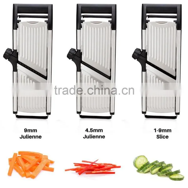 Stainless Steel Mandoline Slicer Adjustable Blades Vegetable Food Cutter photo-4