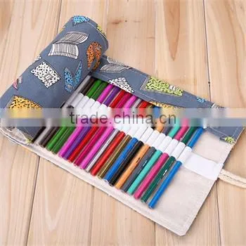 Simple Pencil Case Can Print Portable Pencil Bag Stationery Bag Roll Curtain for Students photo-2