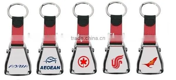 Custom Logo Mini Aircraft Buckle Seatbelt Keychain for Star Alliance Airlines Corporate Gift & Merchandise photo-2
