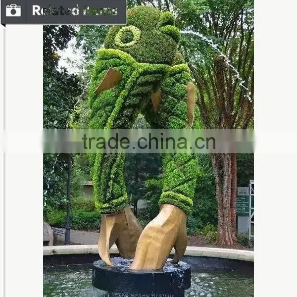 Artificial Plastic Hedge Topiary Grass Animal for Landscape photo-6