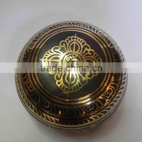 Best Selling Symbolic Colored Tibetan Healing Meditation Singing Bowl photo-3