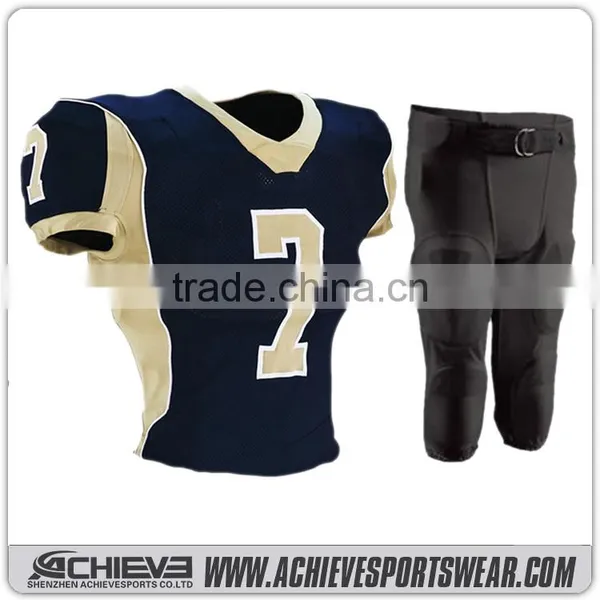 2016 High Quality Low MOQ Custom Made American Football Jersey photo-4