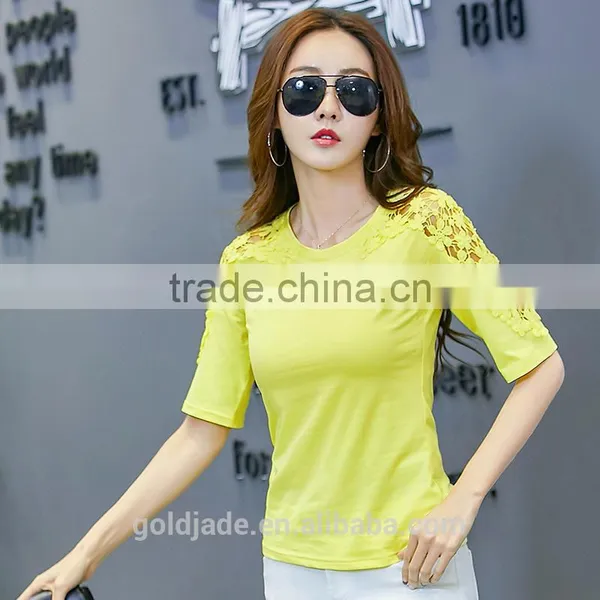 High Quality T-shirts Fashion Ladies/Tops Fashion Girls T Shirt Women 2017 Summer photo-4