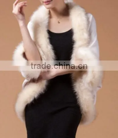 In the Long Cardigan Sweater Bat Sleeve Size Faux Fur Collar/Imitation Fur Fur Collar Sweater