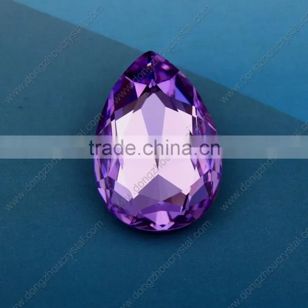 Drop Shape Light Topaz Crystal Fancy Stone for Jewels Dresses photo-4
