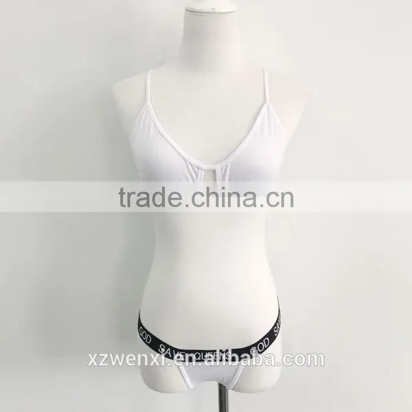 New Fashion Hot Sexy Hollow Out Letter Bikini Set photo-4