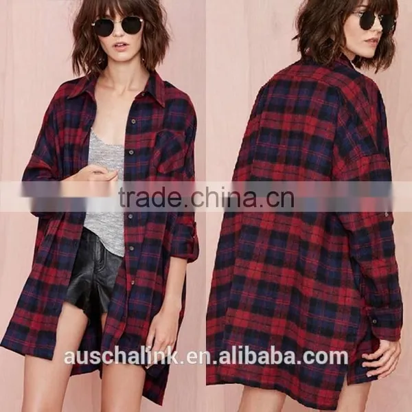 Hot Sale Summer Custom Western Women Plaid Shirt Factory Price photo-5