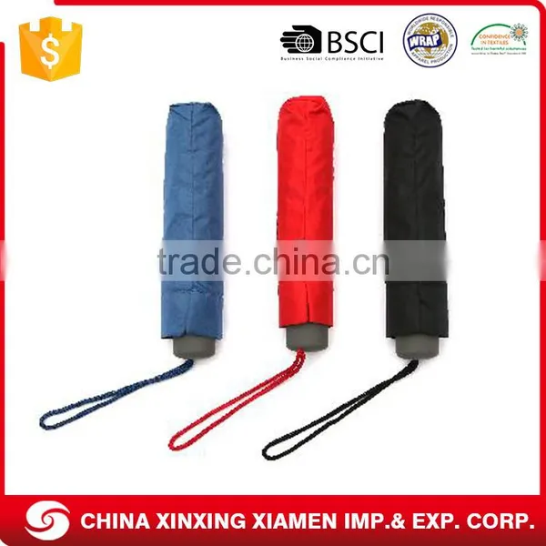 Manual Open Waterproof 3 Fold Custom Cheap Umbrella Wholesale photo-3