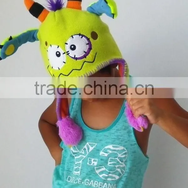Wholesale Handmade Baby Acrylic Knit Custom Beanie photo-3